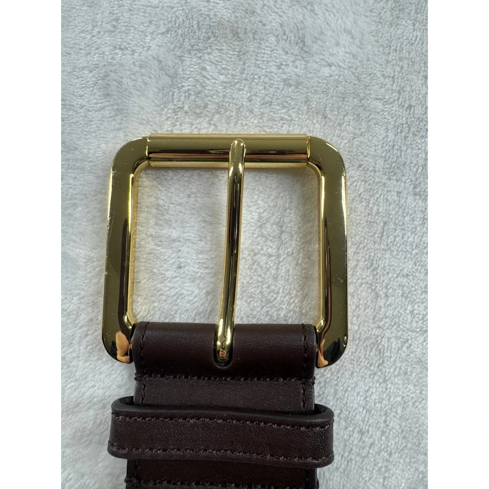 NWT Lauren Ralph Lauren Classic Buckle 50 Belt Women's Chestnut Brown‎ Belts